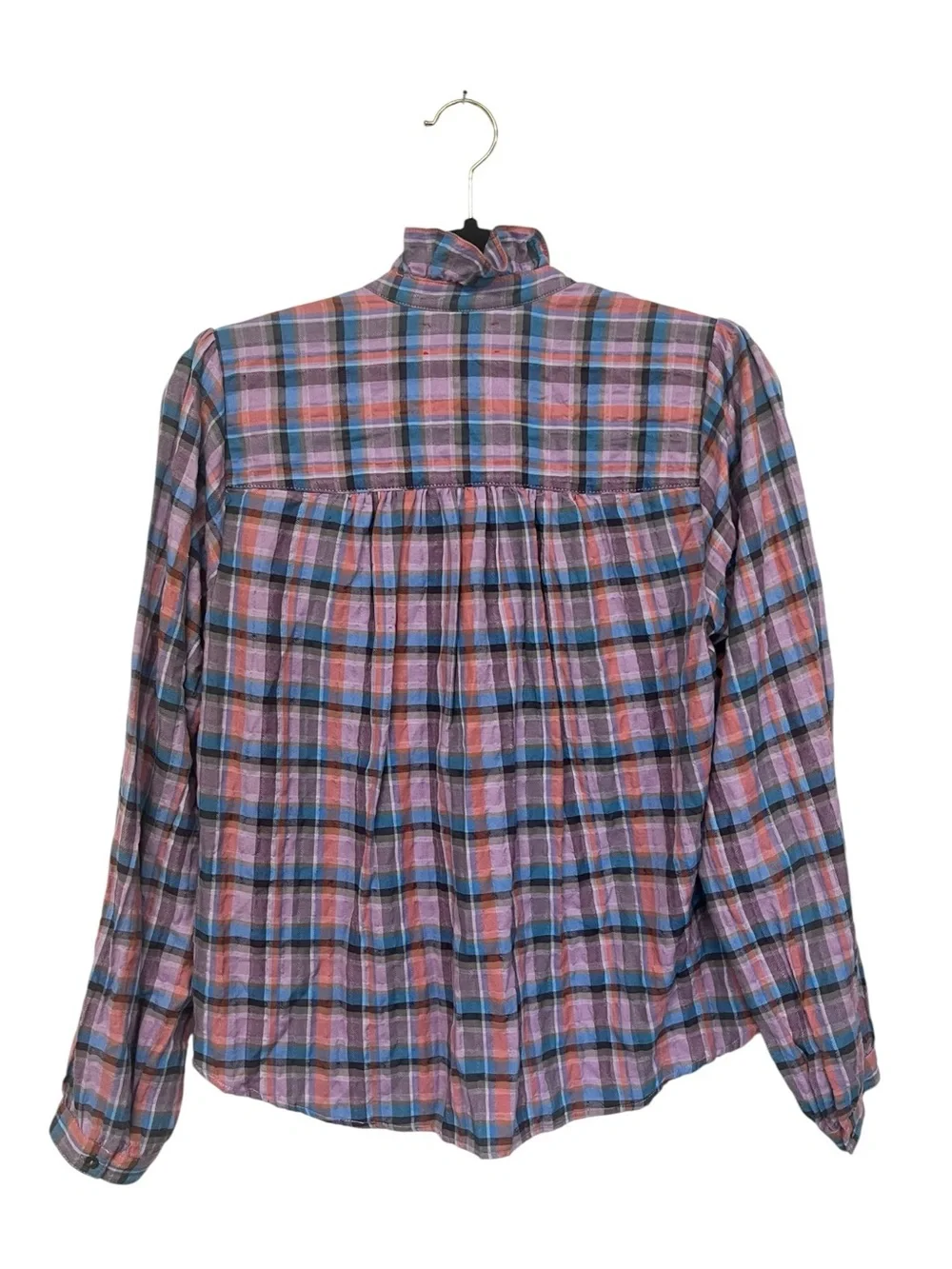 XIRENA | Purple‎ Plaid women's Nicholson shirt XS